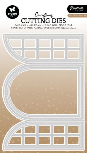 Studio Light - Christmas Cutting Dies - Window Folding Card - Essentials Nr. 1019