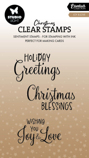 Studio Light - Clear Stamps - Joy & Love Essentials Nr. 852