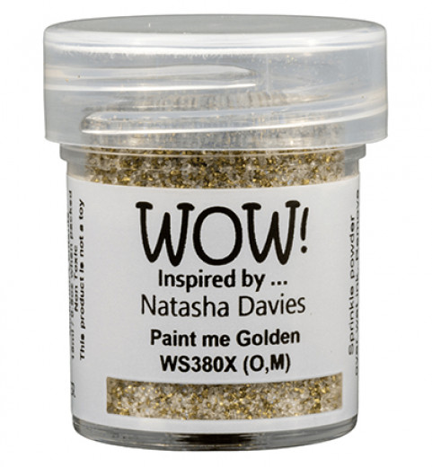 Wow Embossing Glitter - Paint me Golden - by Natasha Davies (O,M)