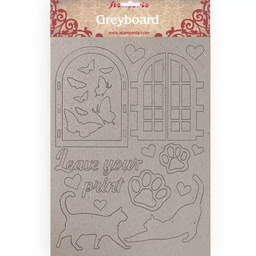 Stamperia Greyboard - Leave your print