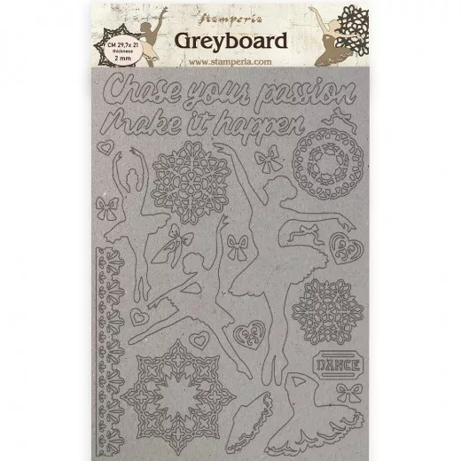 Stamperia Greyboard A4 - Passion Dancer