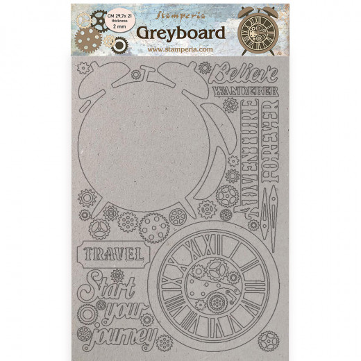 Stamperia Greyboard A4 - Lady Vagabond Lifestyle Alarm Clock 