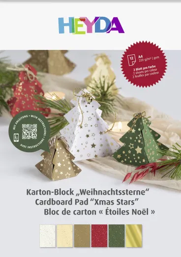 Karton-Block 'Weihnachtssterne'