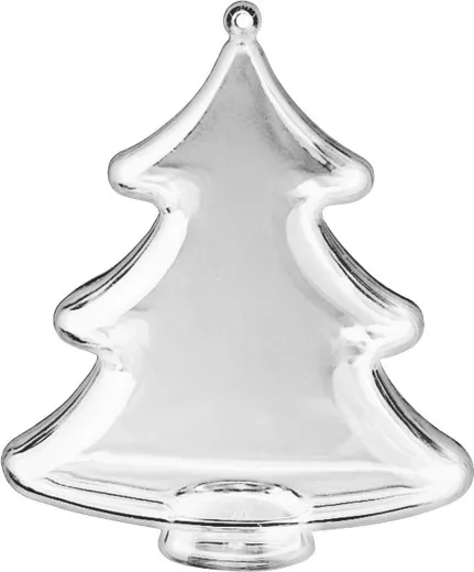 Acryl Tannenbaum transparent 10 cm