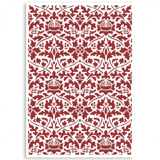 Stamperia A4 Stencil - Casa Granada Wallpaper Pattern