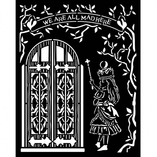 Stamperia Thick Stencil - Alice Door