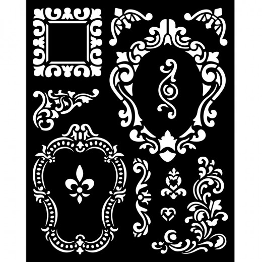 Stamperia Thick Stencil - Alice Frames