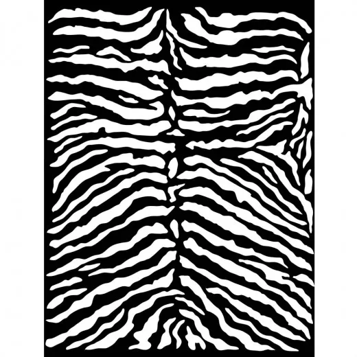 Stamperia Thick Stencil - Savana Zebra Pattern