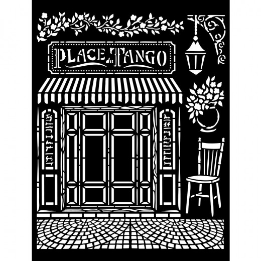 Stamperia Thick Stencil - Desire - Place Trango