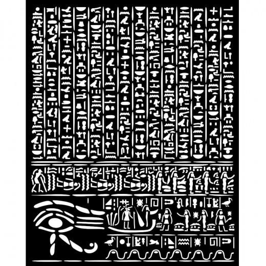 Stamperia Thick Stencil - Fortune - Egypt