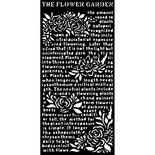 Stamperia Thick Stencil - Garden of Promises The Flower Garden