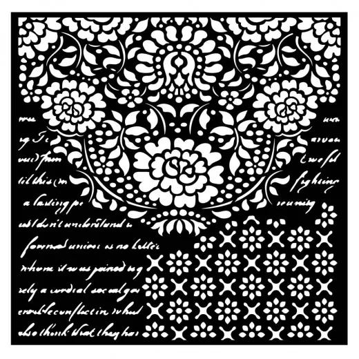 Stamperia Thick Stencil - Desire - Laces