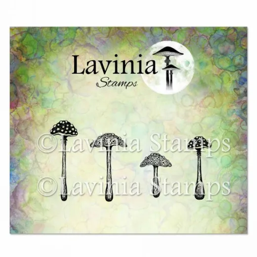 Lavinia Clear Stamps - Purple Cap Mushrooms