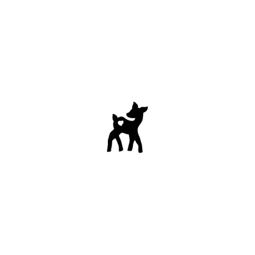 Stempel - Reh flächig