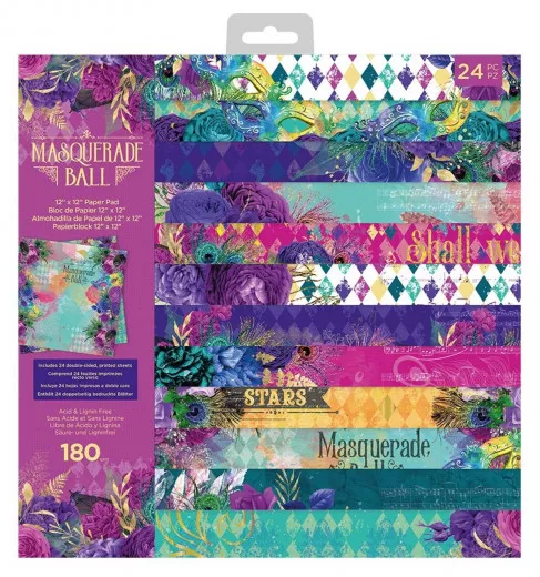 Masquerade Ball 12x12 Paper Pad