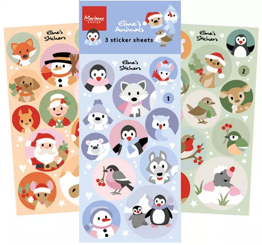 Marianne Design Sticker - Eline\s Animals Christmas & Winter