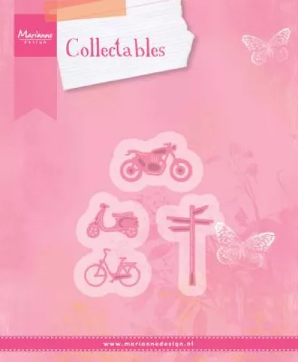 Collectables - Village decoration set bycicle