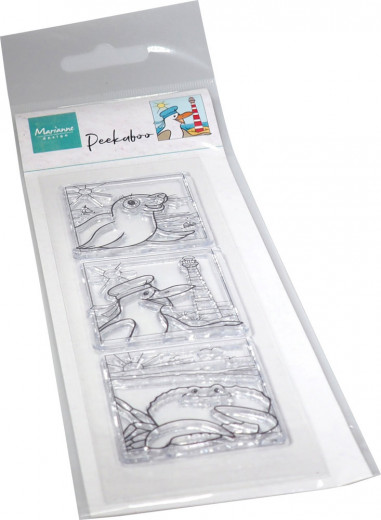 Clear Stamps - Hettys Peek-a-boo - Beach