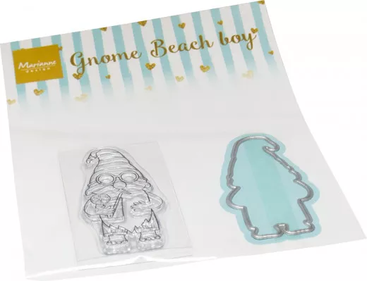 Clear Stamps and Cutting Die - Gnome Beach Boy