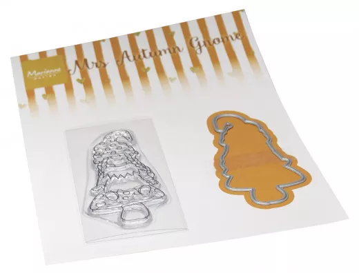 Clear Stamps and Cutting Die - Mrs. Autumn Gnome