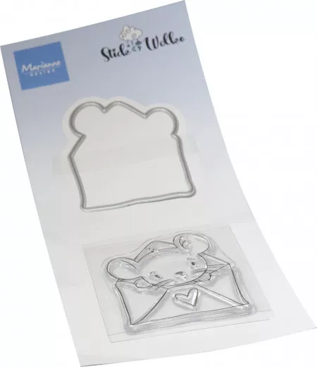 Clear Stamps and Cutting Die - Hello Mouse