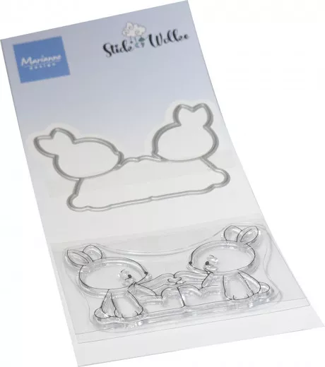 Clear Stamps and Cutting Die - Rabbit Friends