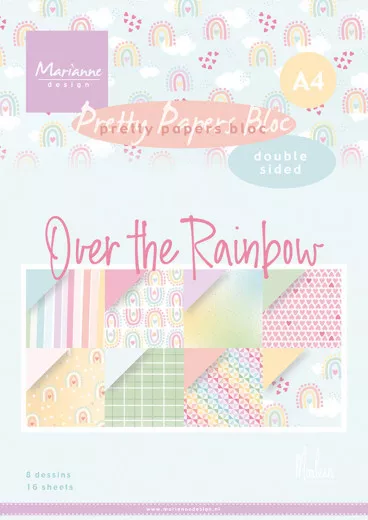 Pretty Paper Bloc - A4 - Over the Rainbow by Marleen