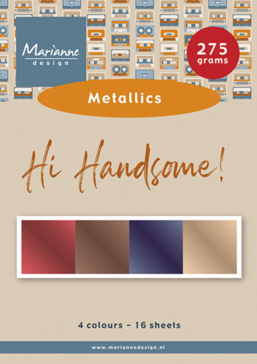 Paper Pad A5 - Hi Handsome! - Metallics