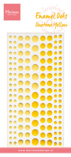 Decoration Enamel Dots - Duotone Yellow