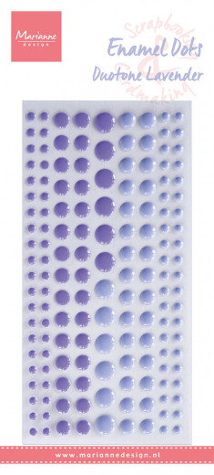 Decoration Enamel Dots - Duotone Lavender