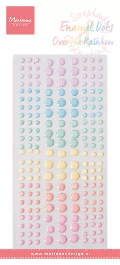 Decoration Enamal dots - Over the rainbow