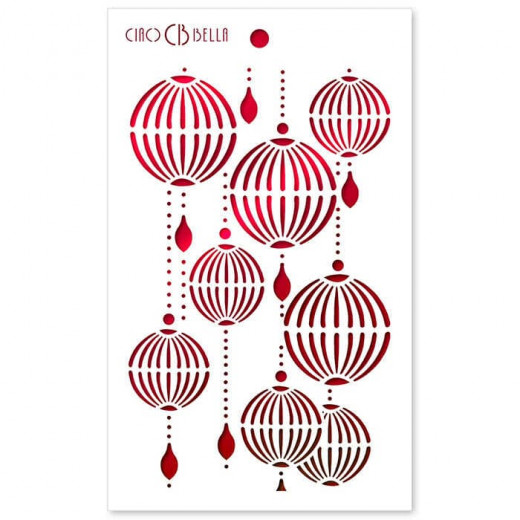 Ciao Bella Texture Stencil - Lanterns