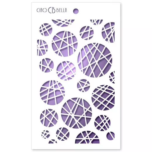 Ciao Bella Texture Stencil - Dots and Stripes