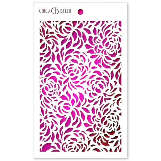 Ciao Bella Texture Stencil - Floral