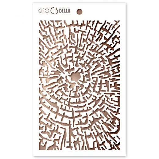 Ciao Bella Texture Stencil - Cross Section