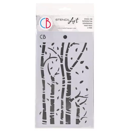 Ciao Bella Texture Stencil - Birch Trees