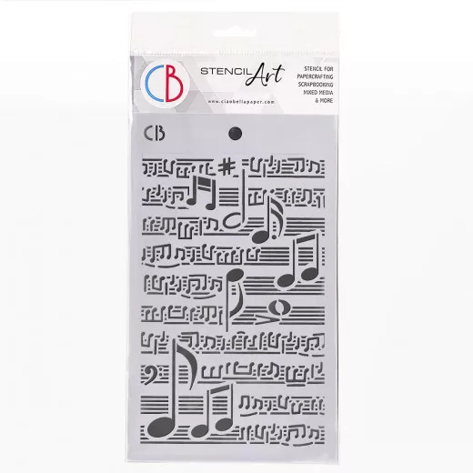 Texture Stencil 5x8 - Musical Score