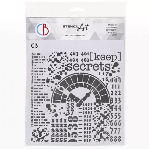 Texture Stencil 8x8 - Keep Secrets