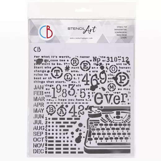 Texture Stencil 8x8 - Typewriting