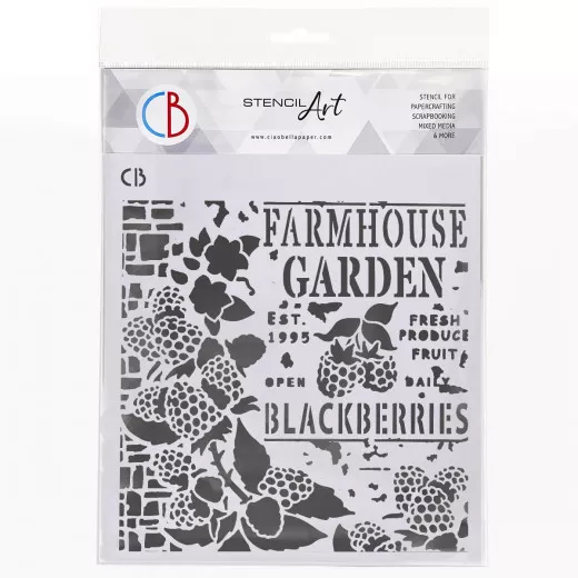 Texture Stencil 8x8 - Farmhouse Garden