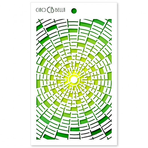 Ciao Bella Texture Stencil - Concentric