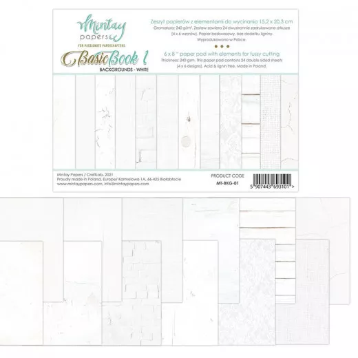 White 6x8 Paper Pad - Basic Book No. 1