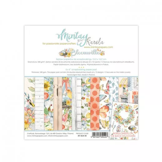 Mintay Bloomville 6x6 Paper Pack