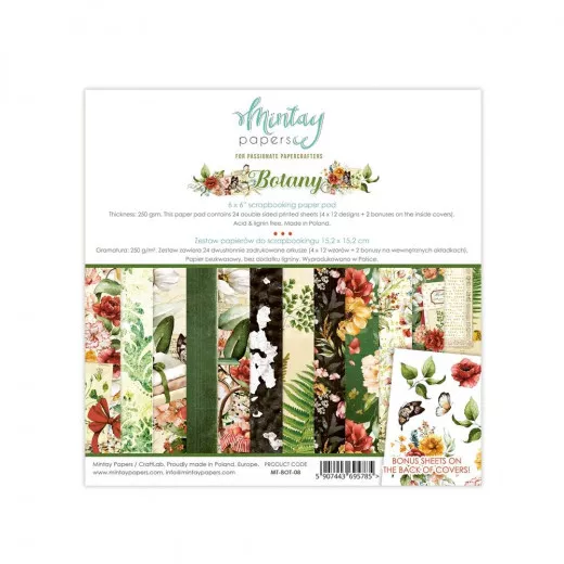 Mintay Botany 6x6 Paper Pad