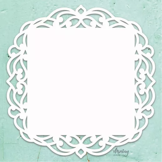 Mintay Chippies Chipboard Decor Fancy Square