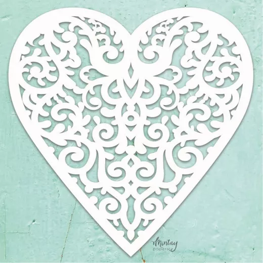 Mintay Chippies Decor Filigree Heart