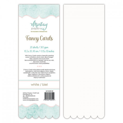 Mintay Papers Fancy Cards White 02