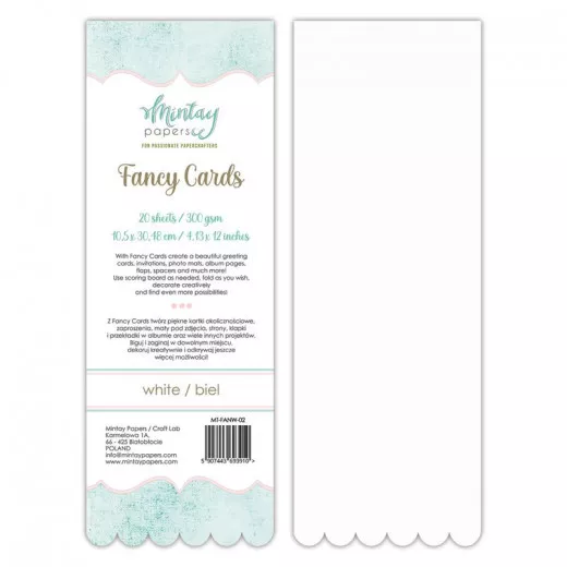 Mintay Papers Fancy Cards White 02