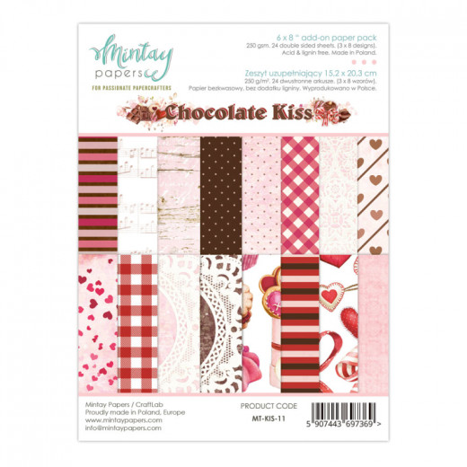 Chocolate Kiss 6x8 Add-On Paper Pad