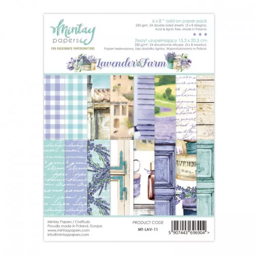 Lavender Farm 6x8 Add-On Paper Pad